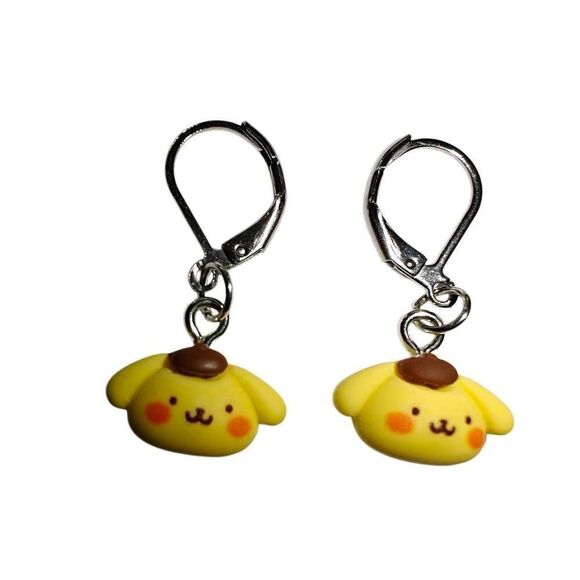 Sanrio Pompompurin Mini Dangle Earrings - Picture 1 of 3